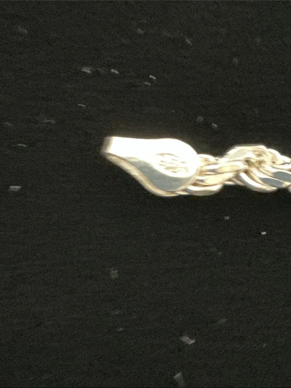 Sterling Silver Rope Chain Necklace - Silver